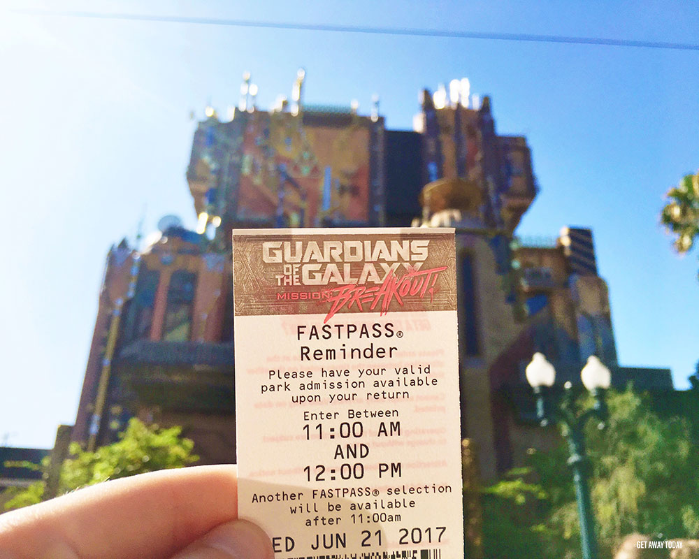 New Guardians of the Galaxy Ride Disneyland Old Tower of Terror FastPass