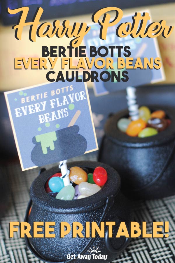 Harry Potter Bertie Botts Every Flavor Beans Free Printable || Get Away Today