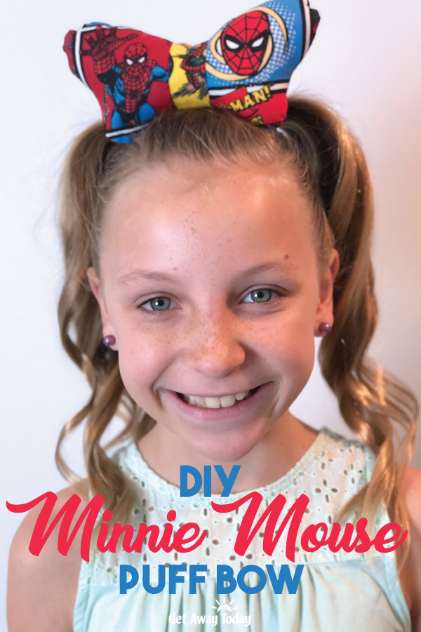 DIY Minnie Mouse Puff Bow || Get Away Today