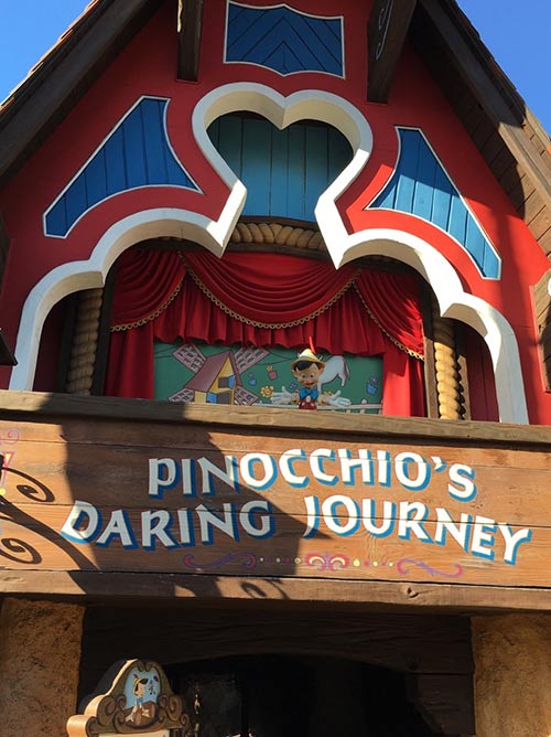 Fantasyland Rides at Disneyland Pinocchio Daring Journey
