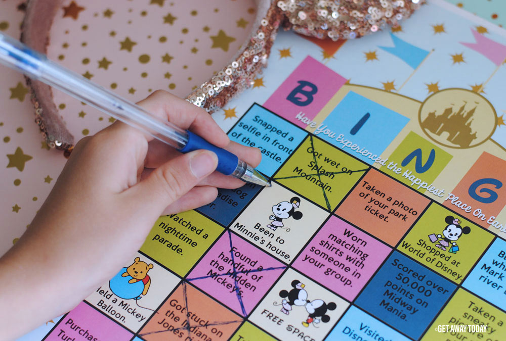 Disneyland Bingo Game Printable Mark Off