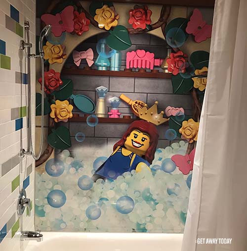 Legoland Castle Hotel Princess Room Tour Shower