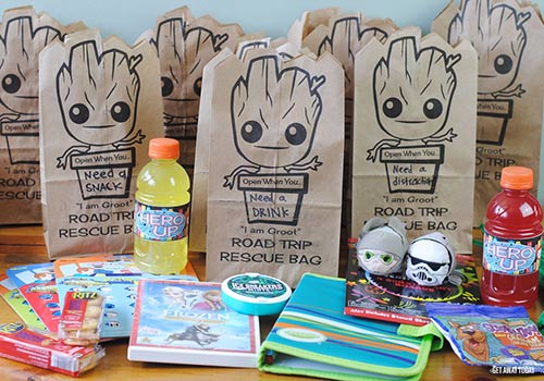 Baby Groot Bags Finished with Gear