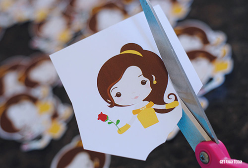 Belle Cupcakes Cut Toppers