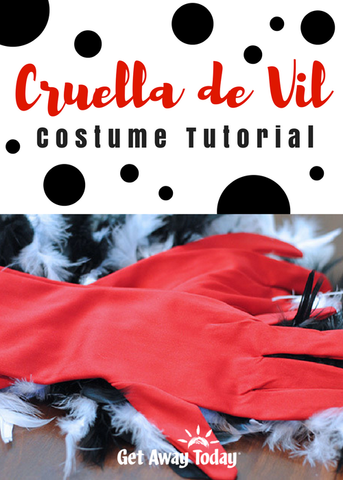 Cruella de Vil Costume Tutorial Pin | Get Away Today
