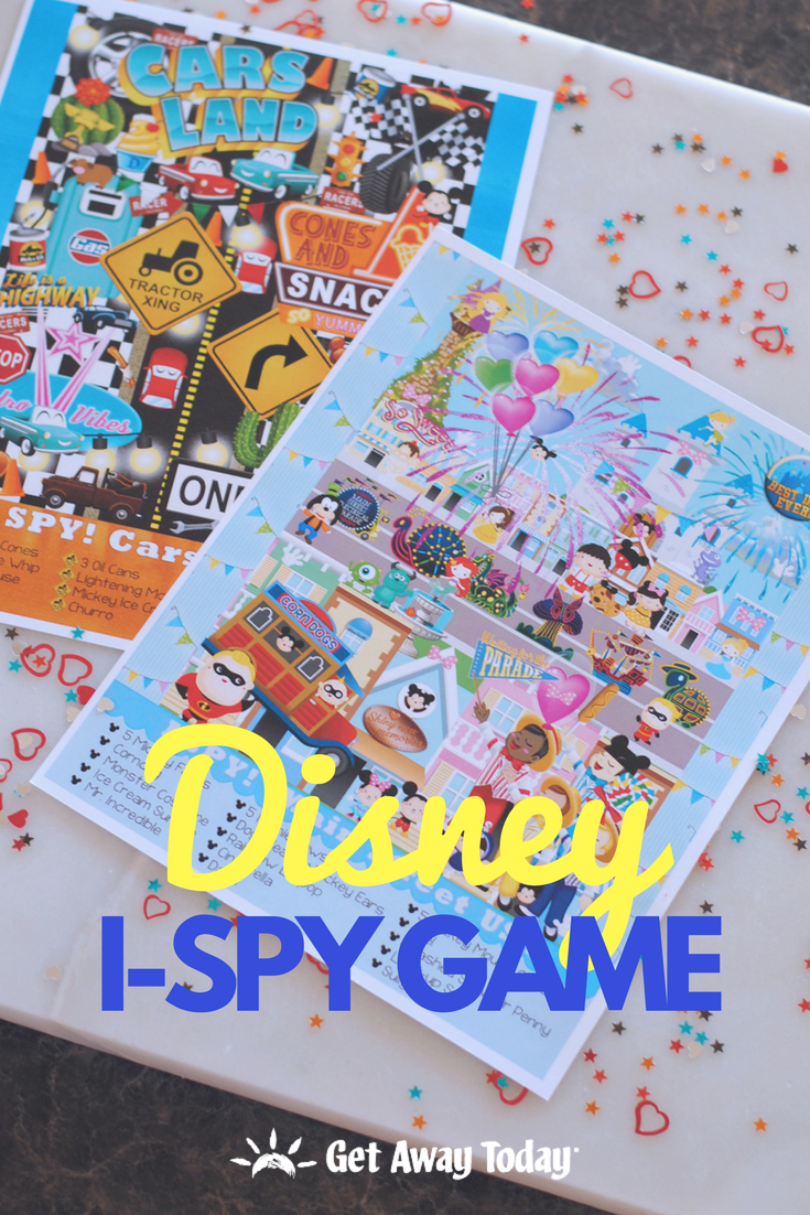 Disney I Spy Game: Main Street U.S.A and Cars Land || Get Away Today