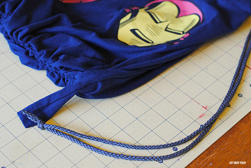 Disney Drawstring Bag Tutorial Shirts Sides