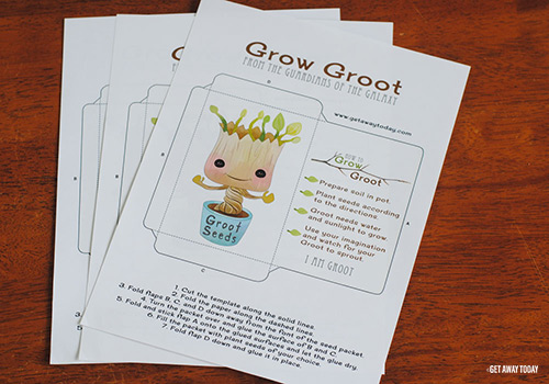 Grow Your Own Groot Free Printable