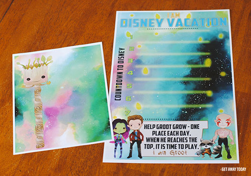 Guardians of the Galaxy Disney Vacation Countdown Printable