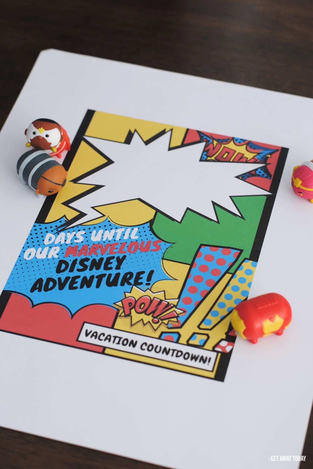 Marvel Printable California Adventure Vacation Countdown