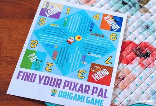 Pixar Game Printable
