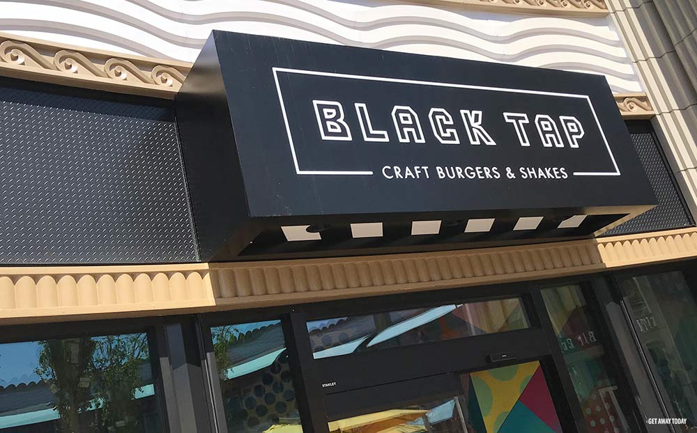Black Tap Downtown Disney Sign