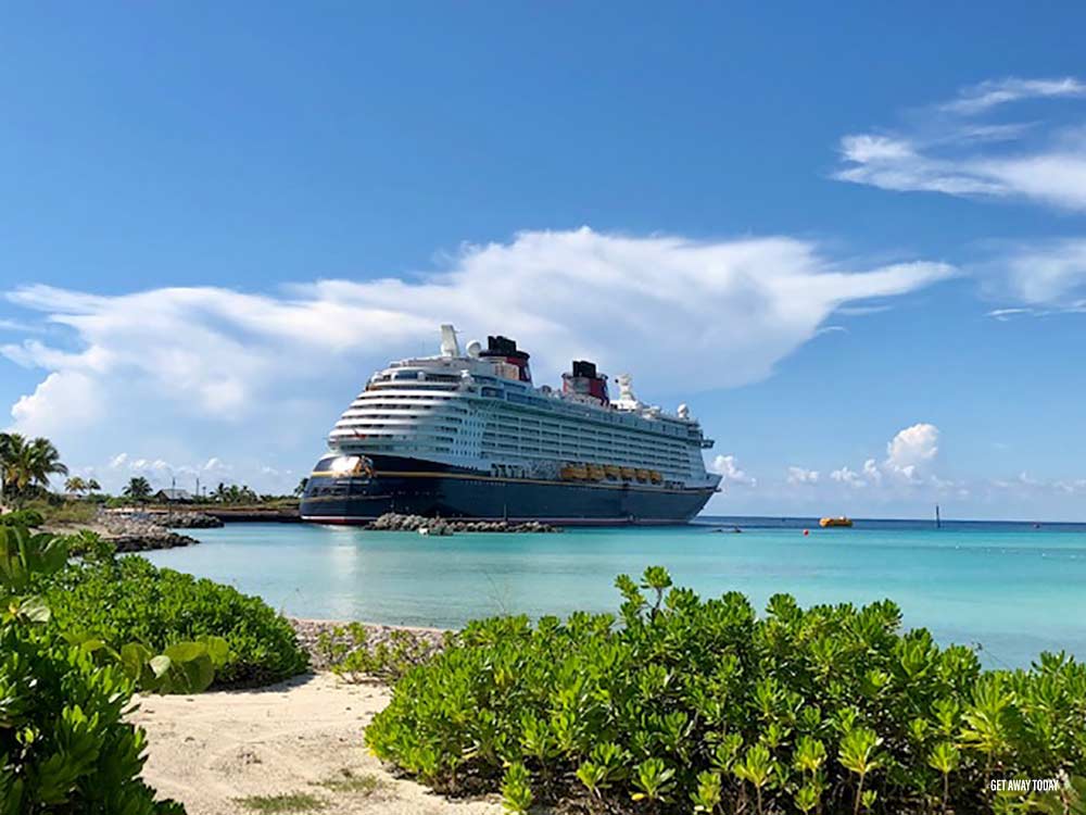 Disney Fantasy Cruise Ship at Castaway Cay