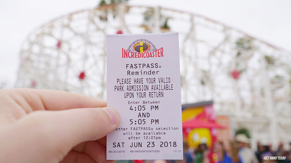 Disneyland Digital Fastpass Incredicoaster