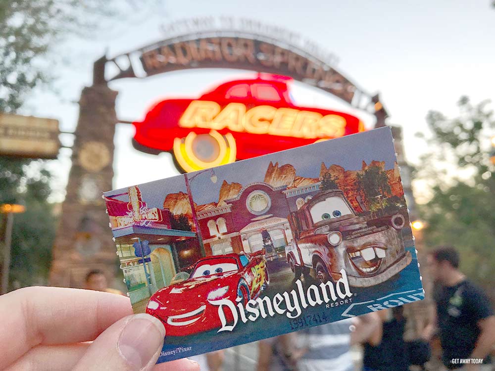 Disneyland Passes Cars Ticket