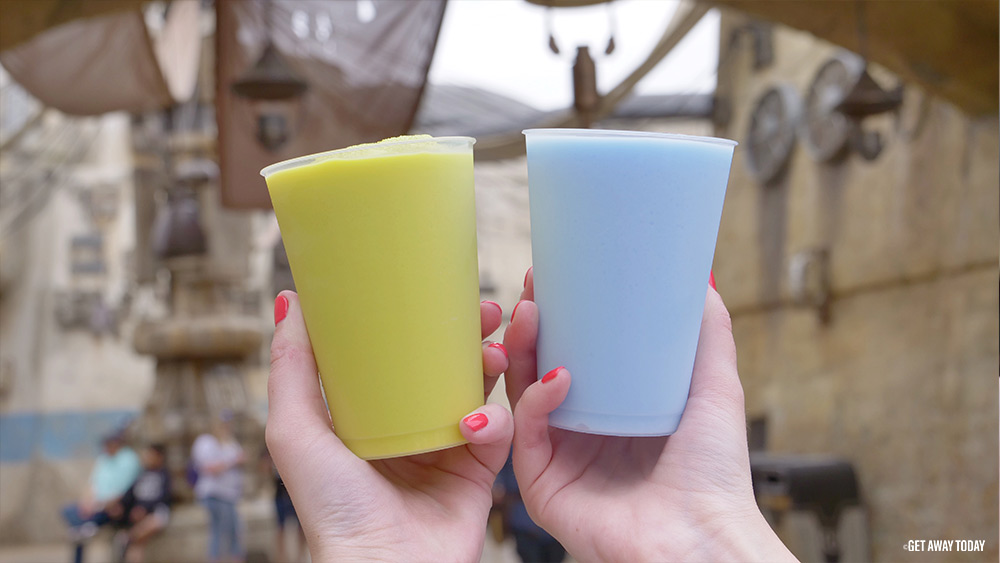 STAR WARS GALAXY/'S EDGE Blue Milk plastic cup From Disneyland and Green