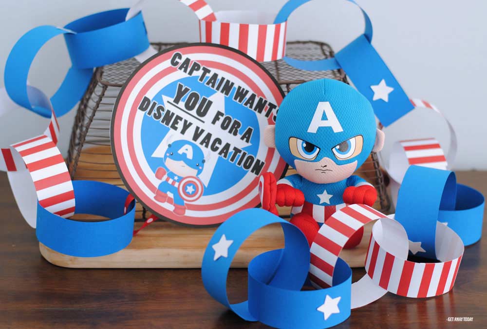 Captain American Countdown Chain Header