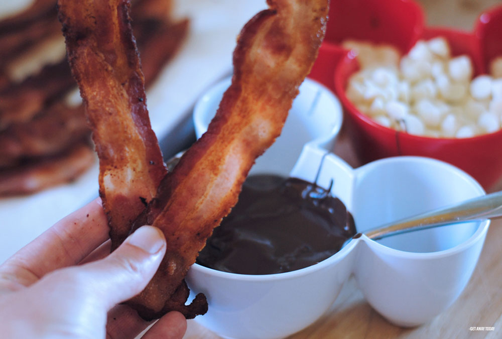 Copycat Disney Chocolate Covered Bacon Recipe Strips