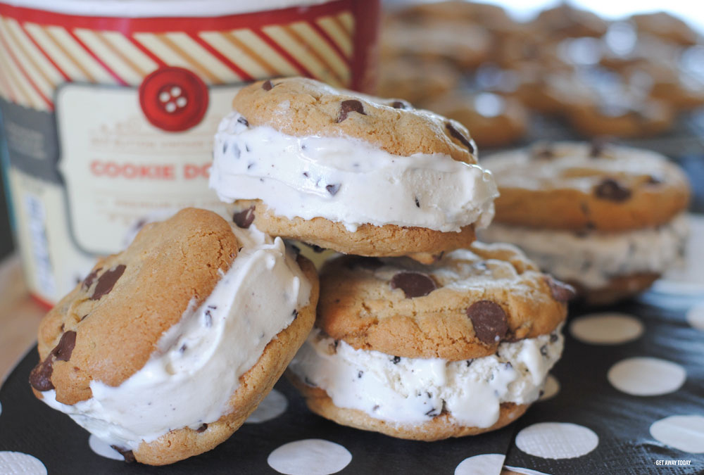 Homemade Ice Cream Sandwich Cookies Vanilla