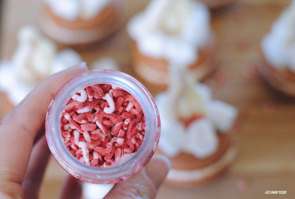 Hot Cocoa Marshmallow Macaron Tutorial Peppermint