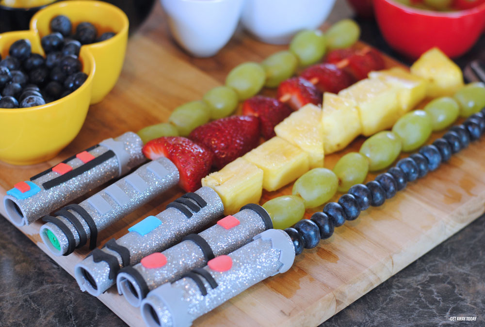 Lightsaber Fruit Kabobs Some