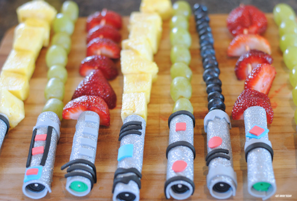 Lightsaber Fruit Kabobs Wars