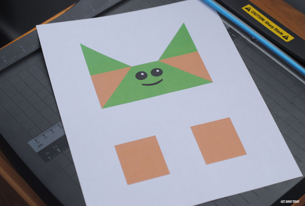 Origami Baby Yoda Printable