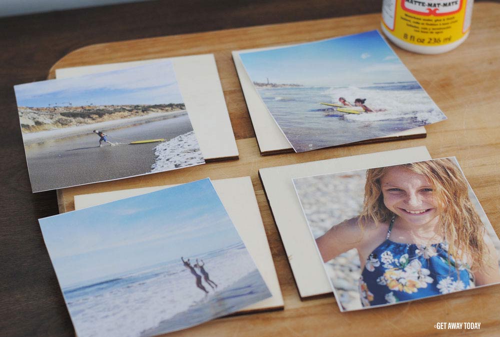 Photo Coasters DIY Four