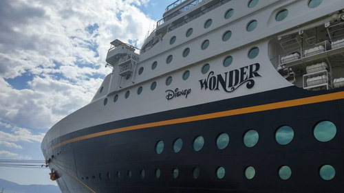 2019 West Coast Disney Cruise Wonder Ship