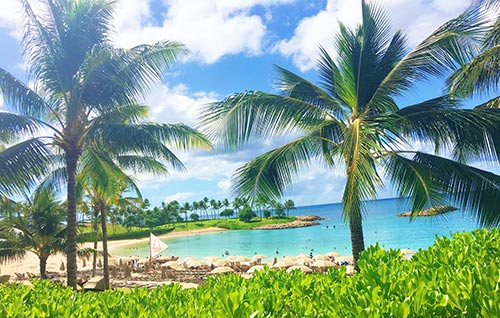 Aulani tips beach view