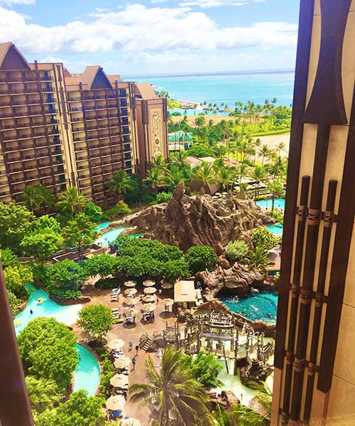 Aulani Tips Resort pool view