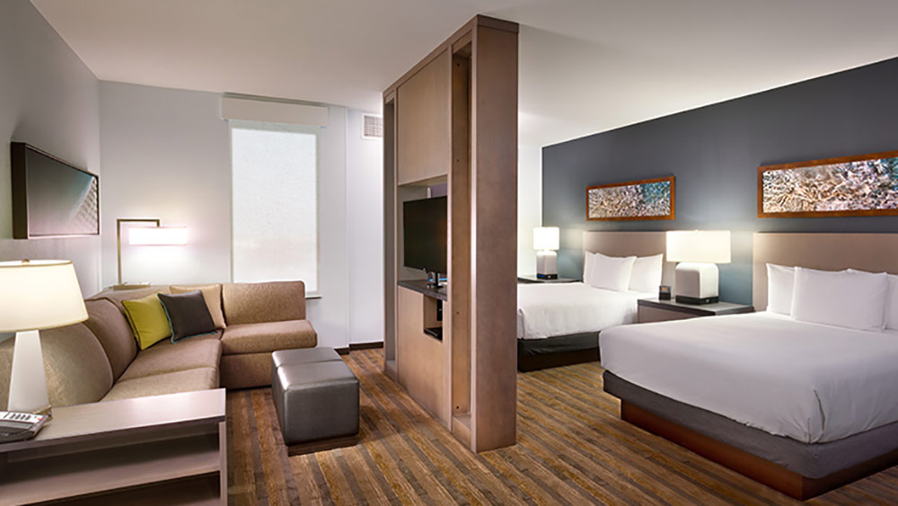 Best Disneyland Hotel for Large Families Hyatt House Room