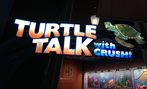 Disneyland Animation Building Turtle Talk with Crush