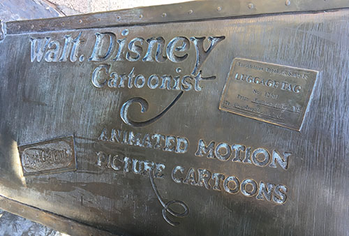 Buena Vista Street Disneyland Secrets Luggage Tag