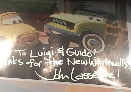 Cars Land Secrets Signed Photo