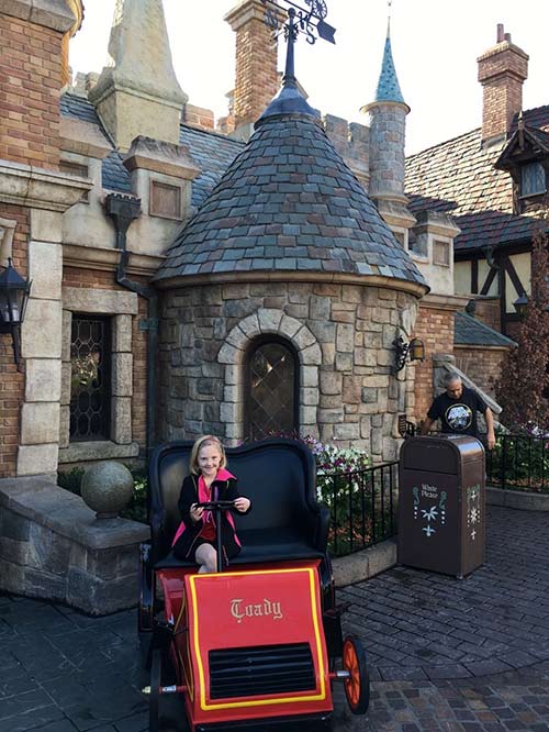 Fantasyland Rides at Disneyland Mr. Toads Wild Ride Car