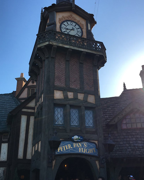 Fantasyland Rides at Disneyland Peter Pans Flight