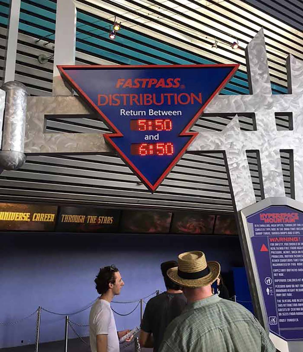 Space Mountain FastPass