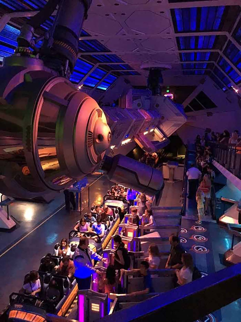 Space Mountain Line Inside