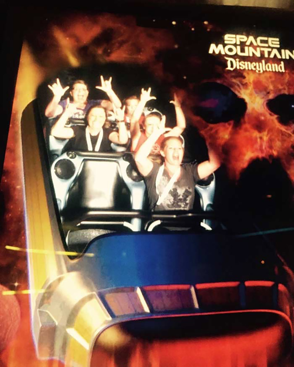 Space Mountain Ride Photo