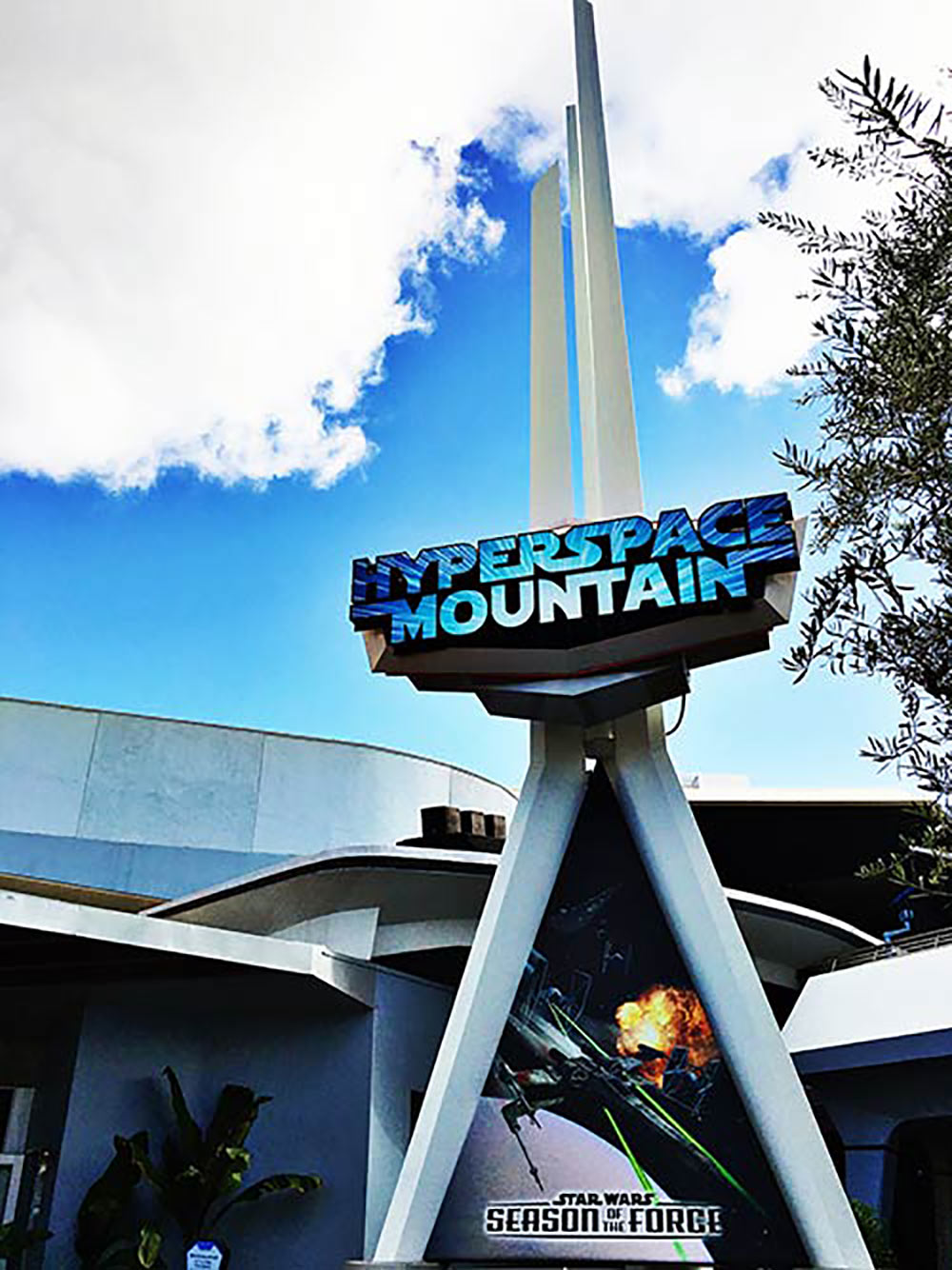 Space Mountain Sign