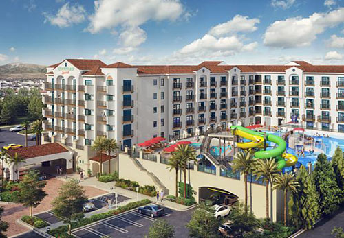 Courtyard Anaheim Theme Park Entrance Room Tour
