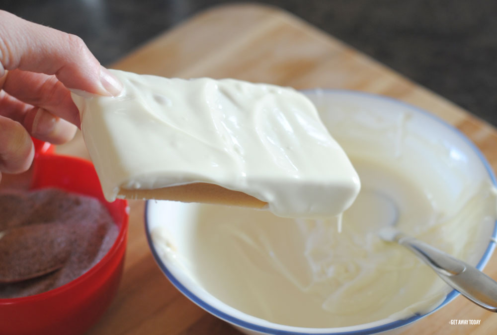 toffee covered in white chocolate