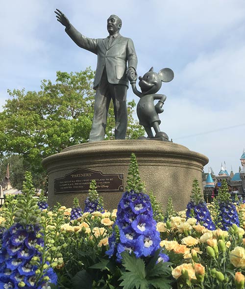 Disneyland Plants Walt Flowers