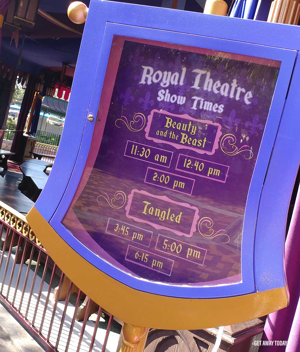 Disneyland Princess Breakfast Royal Theater