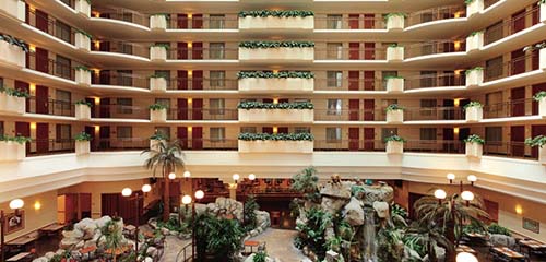 Embassy Suites Anaheim South Review Atrium