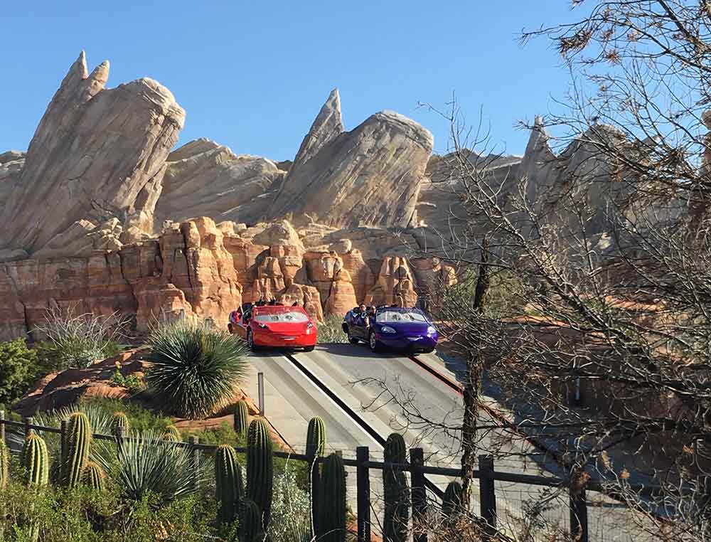 Radiator Springs Racers Ride with two cars