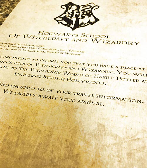 free harry potter vacation announcement printable