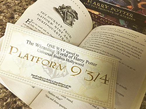 free harry potter vacation announcement printable