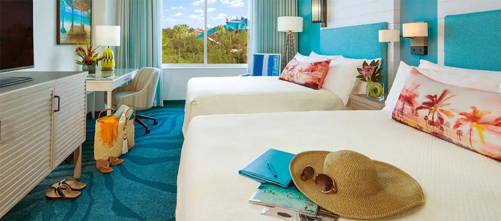 Loews Sapphire Falls Resort Beach looking Room